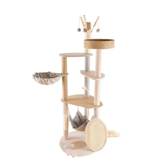 Kratzbaum beige natur